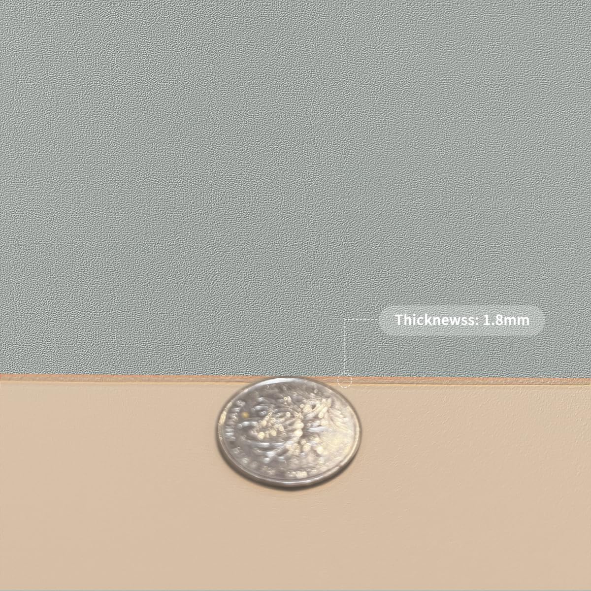 Leather Table Cover,1.8mm Thick,42x84 Inch Table Protector,Table Protector for Dining Room Table,Dining Table Cover,Table Protector Pad.(Light Brown+Gray,42x84)