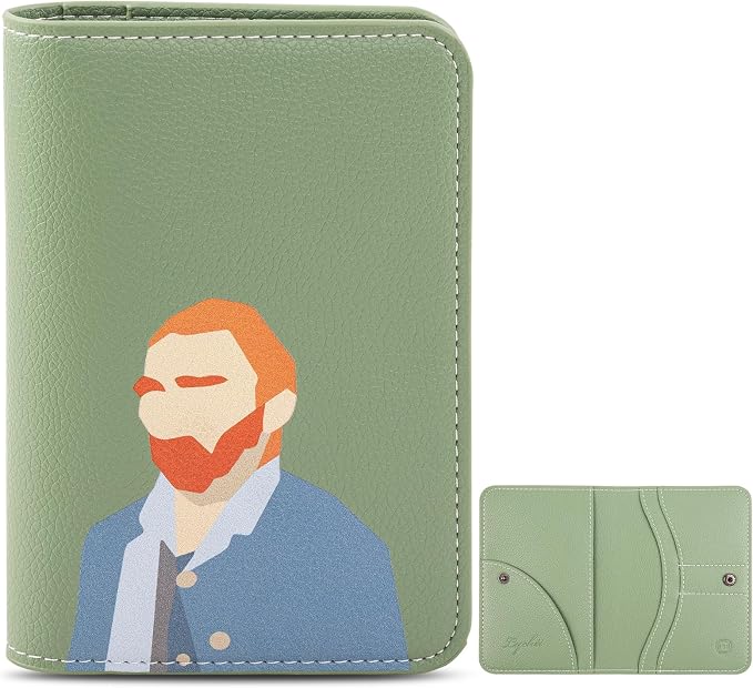 Lychii Passport Holder, RFID Blocking Travel Wallet, Slim Passport Cover | PU Leather Protector Case for Quick TSA Access, Secure Boarding Passes & ID Cards for Men Women, Travel Accessories