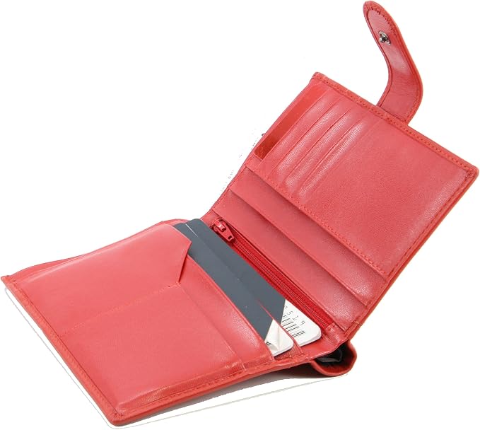 Genuine Sheep Leather Smart Family Size Passport Travel Wallet/Holder - (So Good)