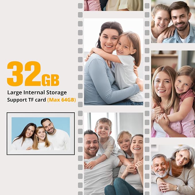 Dragon Touch Digital Picture Frame - 15.6 Inch WiFi Large Digital Photo Frame with 32GB Storage, FHD Touch Screen, Easy Setup to Share Photos or Videos Remotely via Vphoto App from Anywhere