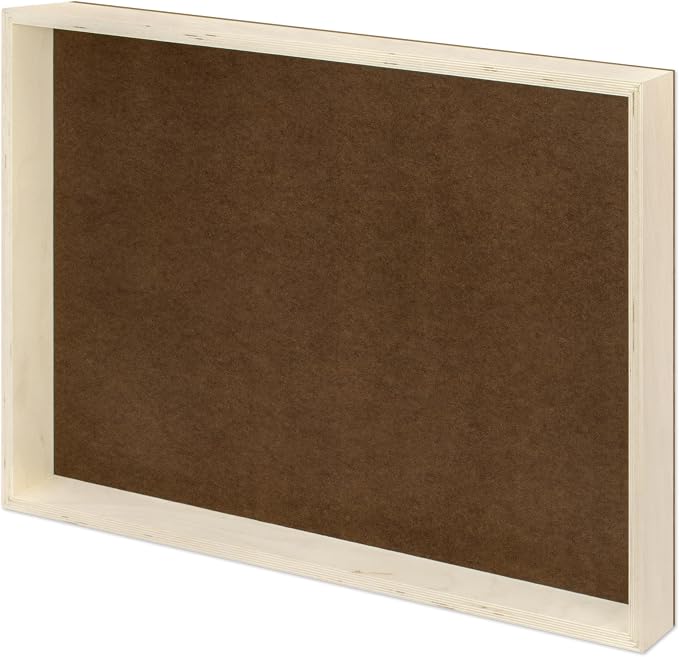 Ampersand Art Supply Hardboard Wood Painting Panel: Museum Series Hardbord, 24" x 36", 2 Inch Cradled Profile