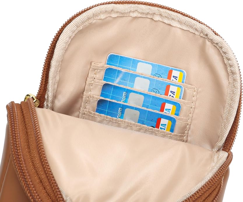 Lightweight Small Crossbody Sling Bag for Women | Mini Travel Purse,Multi-pocket with Card Slots,Durable Vegan Leather,Everyday Carry