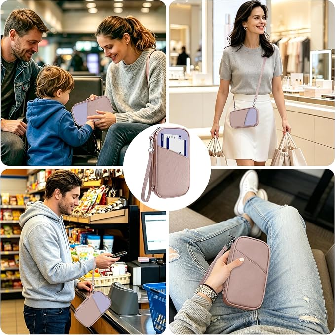 Slim Family Passport Holder for Travel, Travel Wallet | Durable nylon, RFID blocking, passport holder for travel family, eco-friendly