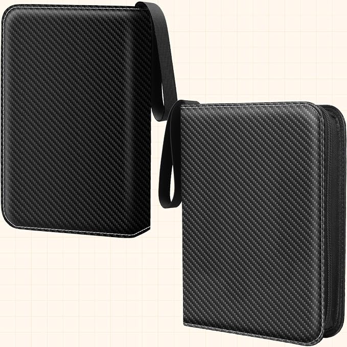 Card Binder 9 Pocket, 900 Pockets Card Holder Compatible with Game Cards Gift for Girls and Boys, Trading Card Binder Album Case Book Storage For Photocards, Large,Black