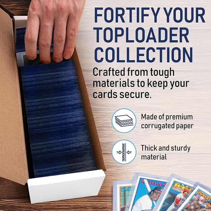 Premium Trading Card Box Storage For Sports, Baseball, Football, Basketball, MTG & TCG Collector | Baseball Card Storage Boxes & Organizer For Magic Sorter Bulk. Sports Holder For Collection.