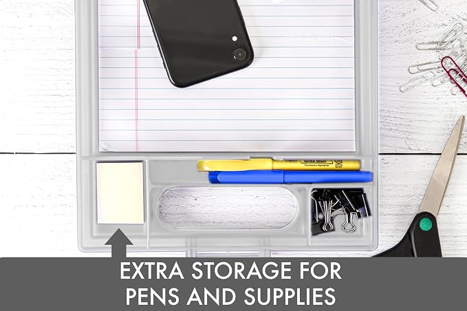 Dexas Clipcase Storage Clipboard with Handle, Natural