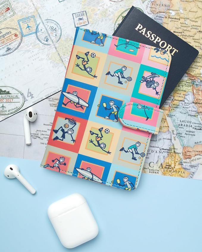 Life is Good Travel Passport Cover, Card Slots, Snap Closure | Slim Design, Card Slots, Snap Closure, Fits Neatly in a Purse or Backpack, Keeps Documents and Boarding Pass Organized