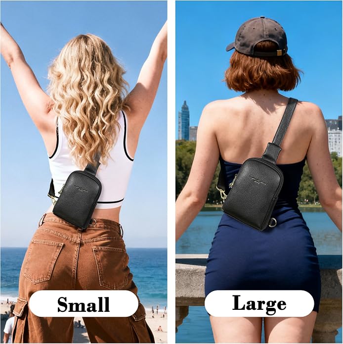 Lightweight Small Crossbody Sling Bag for Women | Mini Travel Purse,Multi-pocket with Card Slots,Durable Vegan Leather,Everyday Carry