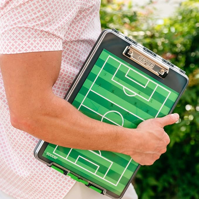 Dexas Clearview Clipcase clipboard13.75 X 9.5 in, Green. See Papers Clearly Outdoors, Stay Organized and Dry. Ideal for Coaching, Teaching, homeschooling, Art, Trades, and Medical pros (Pack of 6)