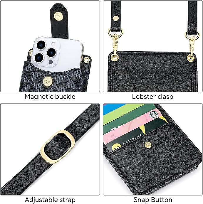 Peacocktion Small Crossbody Cell Phone Purse for Women, Lightweight Mini Small Crossbody Bags for Women with Card Slots