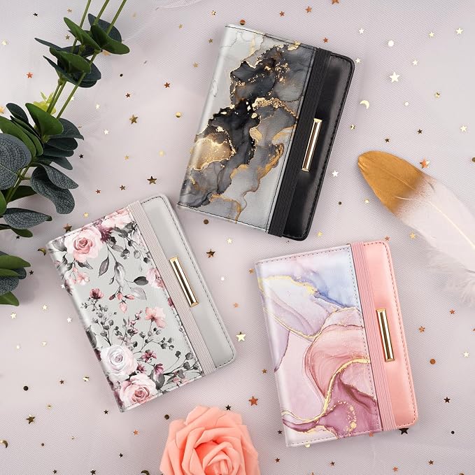 Coco Rossi Passport Holder for Travel Women Slim RFID Passport Cover Wallet | Travel Essentials, Passport Book Holders, Passport Wallet Cover Case, PU Leather, Cute, Thin, Spliced Design, Watercolor