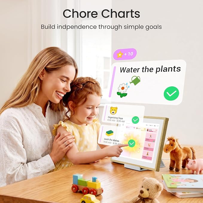 Dragon Touch 10.1 inch Digital Calendar Chore Chart – Digital Picture Frame, Smart Family Planner, Hearth Display Desk Digital Calendar Best Gift for Women, Mom,Christmas, Wedding