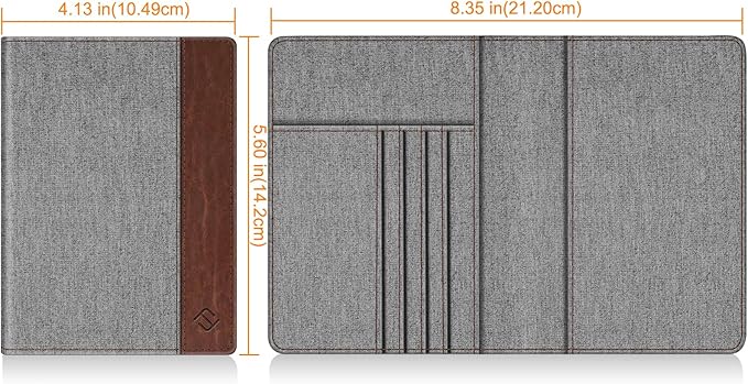 FINTIE Passport Holder, Slim Travel Wallet RFID Blocking Card Case Cover | Passport Cover Protector Essentials with Credit Card Slots, For Women/Men