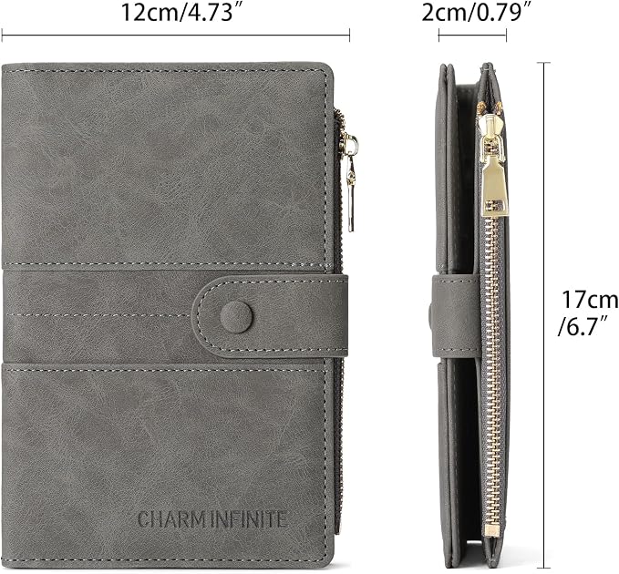 RFID Blocking Leather Passport Wallet Cover Case with Pen and Card Slots Travel Wallet for Women/Men Travel Must Haves Accessories