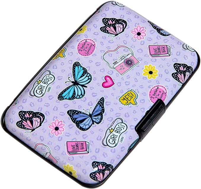 Credit Card Holder Small RFID Blocking Wallet Business Metal Slim Mini Aluminum Hard Case for Women Men