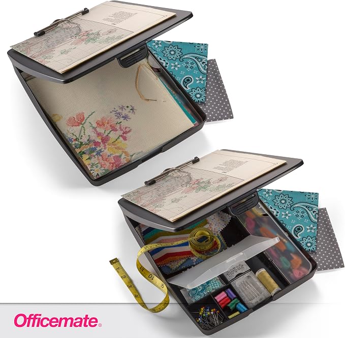 OIC83333 - CLIPBOARD,BOX,6 COMP,CC
