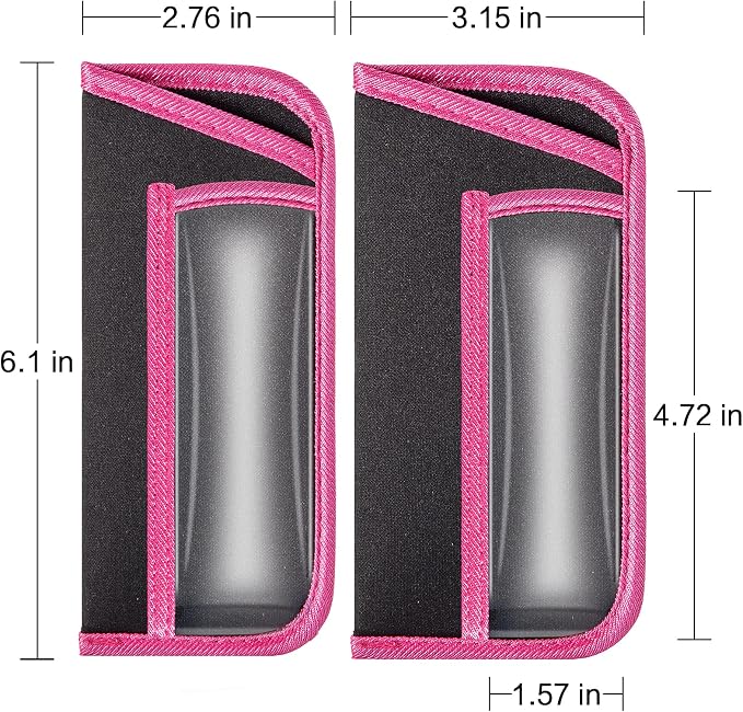 TRIUMPH VISION Reading Glasses Pouch Eyeglass Sleeve Soft Case Slim 3 Pack | Alternative to Bulky Case Lightweight，Neoprene Lined Padded Protect Optical lens Slip in, Cute Pattern Portable for Daily Use
