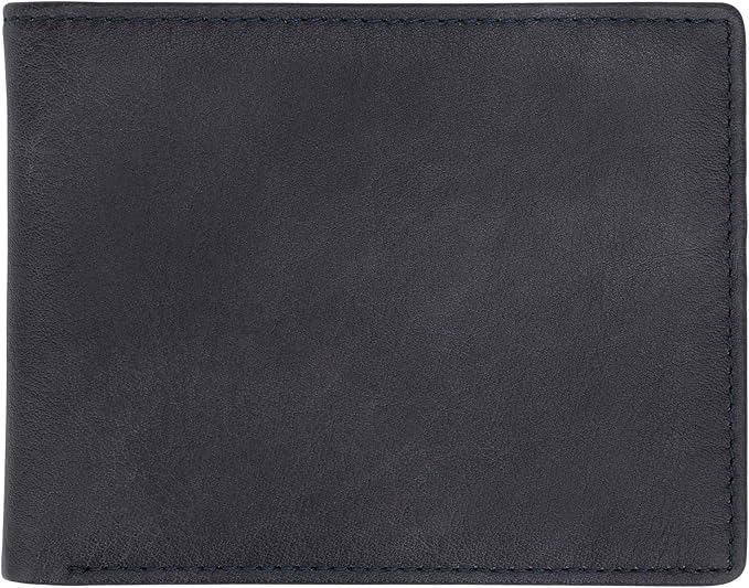 HIMI Wallet for Men-Genuine Leather RFID Blocking Bifold Stylish Wallet With 2 ID Window