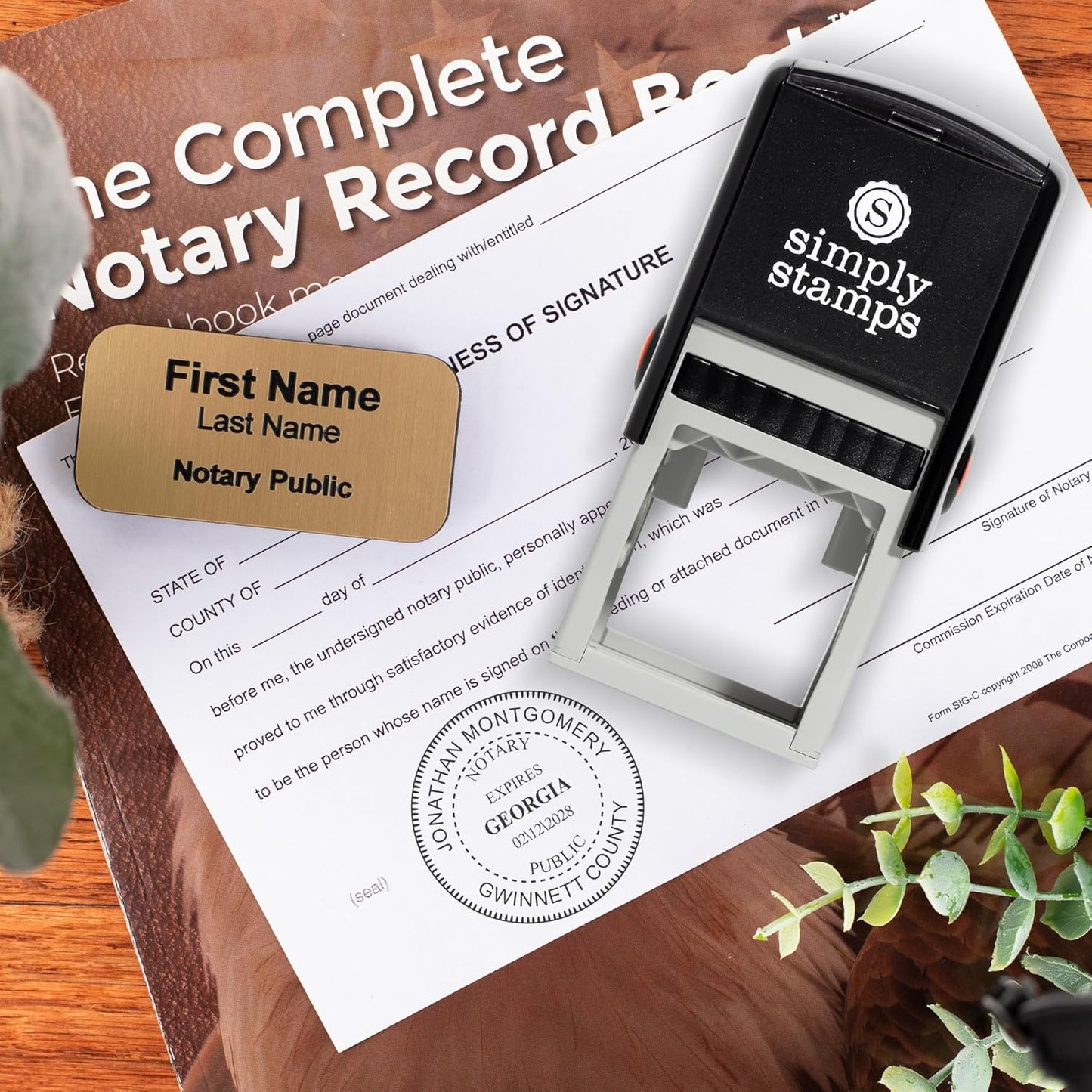 Maine Round Notary Stamp | Official State Notary Stamp | Official Seals | Meets State Specifications (Maine, Round Stamp)