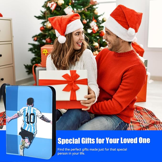 1080 Pockets Custom Card Binder, DIY Anime Sports Cover Design, Portable Waterproof Storage Album with Removable Sleeves for Baseball Football Soccer One Piece Cards Collectors