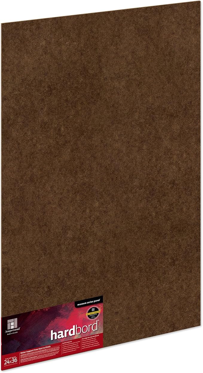 Ampersand Museum Series Hardbord for Painting and Mounting, 1/8 Inch Depth, 24X36 Inch (AMHB24)