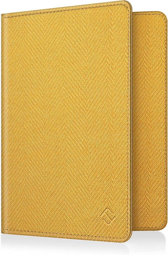FINTIE Passport Holder, Slim Travel Wallet RFID Blocking Card Case Cover | Passport Cover Protector Essentials with Credit Card Slots, For Women/Men