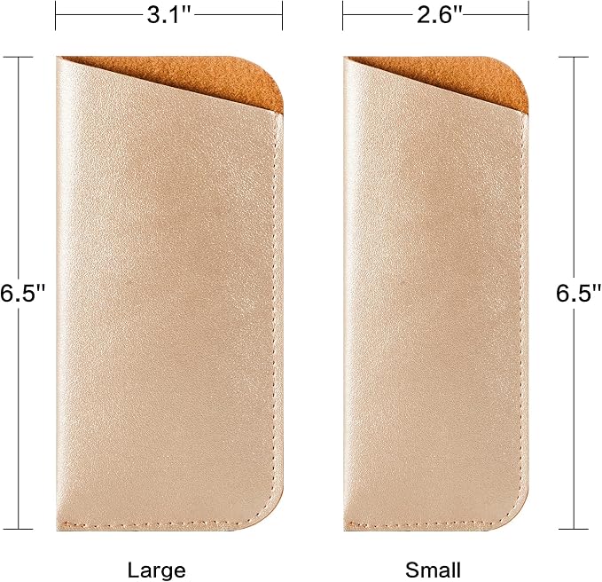 TRIUMPH VISION Reading Glasses Pouch Eyeglass Sleeve Soft Case Slim 3 Pack | Alternative to Bulky Case Lightweight，Neoprene Lined Padded Protect Optical lens Slip in, Cute Pattern Portable for Daily Use