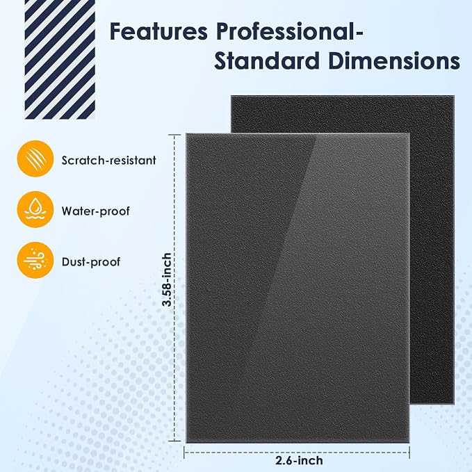 500 Pcs Black Card Sleeves Toploaders for Trading Card, Matte Card Sleeves Deck Card Protectors Compatible with Baseball Cards, Sports Cards, Game Card