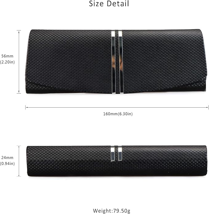 LifeArt Eyeglass Case Hard Shell, Portable Sunglass Case, Fashionable PU Leather Eyeglass Case, Lightweight