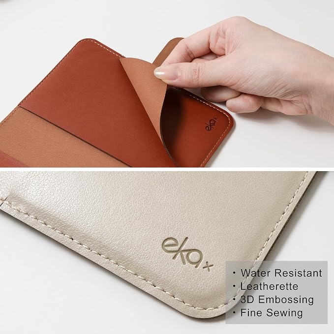 Leatherette Passport Holder with Floral Patterns, Premium PU Leather, Snap Button Closure, Travel Wallet Cover for Passport, Boarding Pass, and Cards (Floral garden)