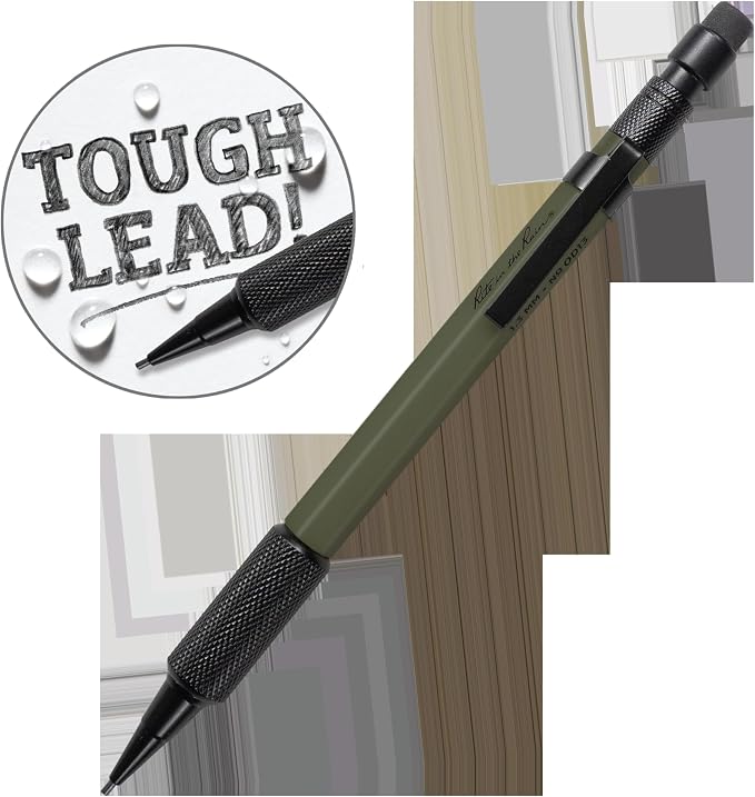 Rite in the Rain Weatherproof Mechanical Pencil, Olive Drab Barrel, 1.3mm Black Lead (No. OD13)