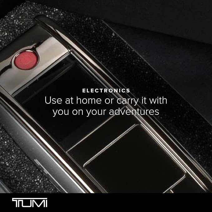 TUMI Scale - Portable, Handheld Digital Luggage Scale - Suitcase Scale Weighs Pounds & Kilograms - Holds up to 100 Lb - Gun Metal/Black