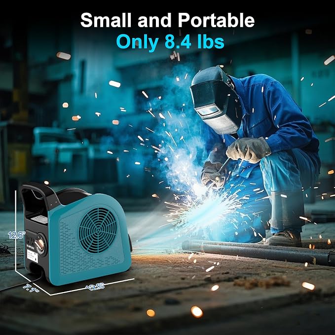 High Velocity Floor Drying Fan for Cooling, 355 CFM Air Mover Blower Fan for Job Site and Home, 3 Speeds Portable Industrial Fans for Garage, Shop, Patios, Attic, Blue