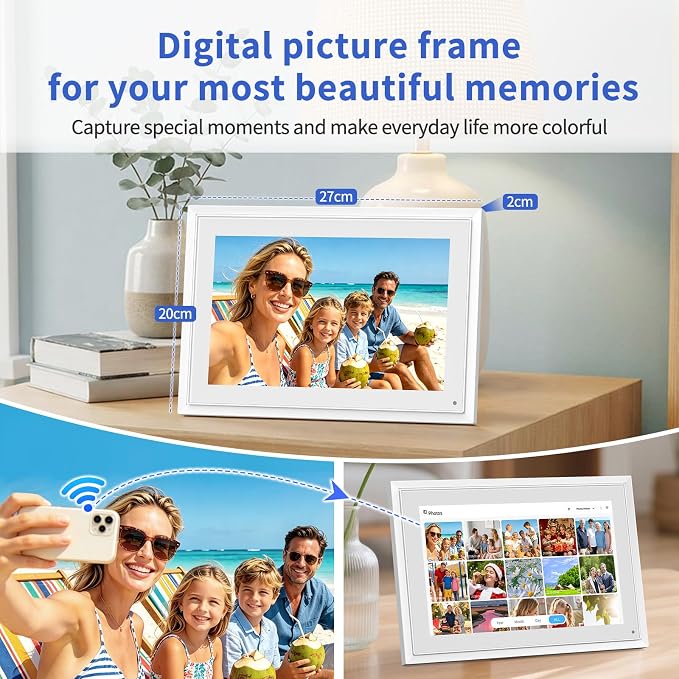 Digital Calendar, 10.1 Inch Smart Digital Wall Planners for Family Schedules, Touchscreen Interactive Chore Chart Display, Smart Family Organizer, Meal Planner, Best Gifts for Women Men