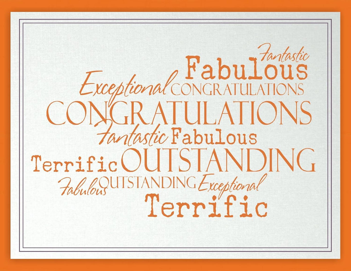 125 Orange Color Cover/Card Paper Sheets - 4 X 6 Inches Photo, Card, Frame Size - 65# (65 lb/Pound) Light Weight Cardstock - Quality Printable Smooth Paper Surface for Bright Colorful Results