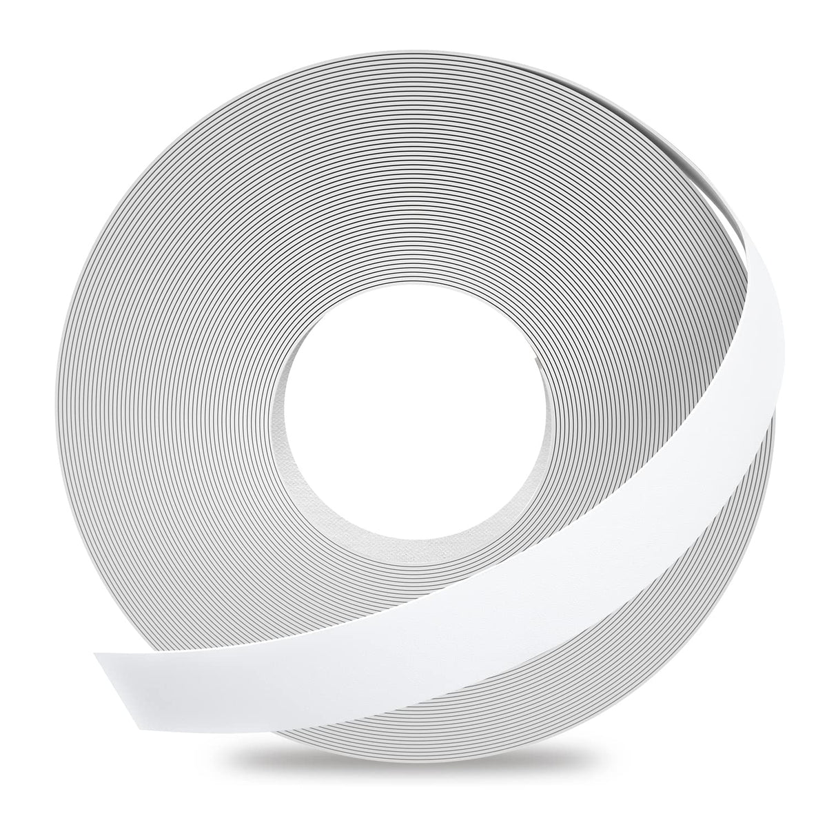 GSCIT Club White Melamine Edge Banding, 1/2 inch x 100ft Edge Banding with Hot Melt Adhesive Pre-glued Cabinet Edge Banding Flexible White Veneer Edging for Plywood