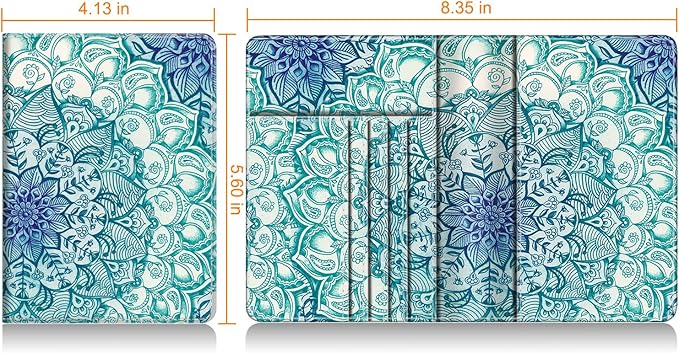 FINTIE Passport Holder, Slim Travel Wallet RFID Blocking Card Case Cover | Passport Cover Protector Essentials with Credit Card Slots, For Women/Men