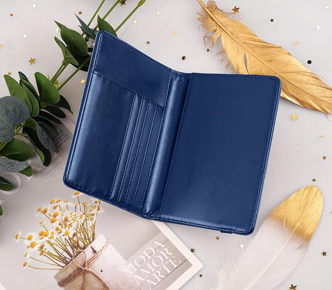Coco Rossi Passport Holder for Travel Women Slim RFID Passport Cover Wallet | Travel Essentials, Passport Book Holders, Passport Cover Case, PU Leather, Cute, Thin, Spliced Design, Dandelion