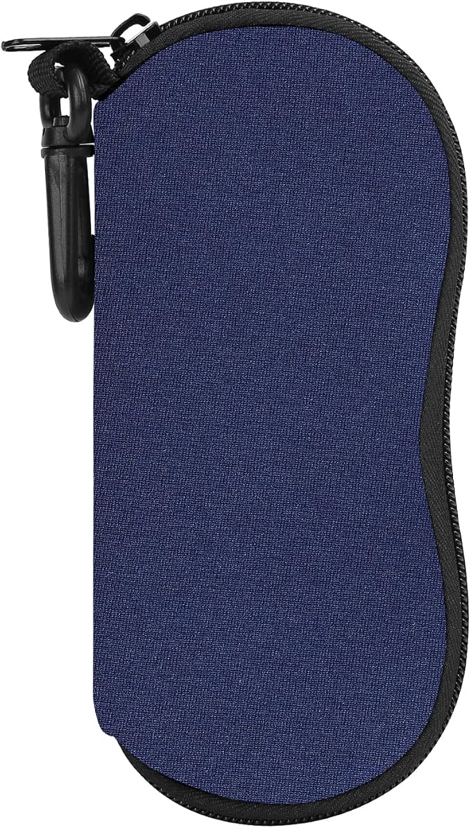 MoKo Sunglasses Soft Case Ultra Light Neoprene Zipper Eyeglass Case for Men Women