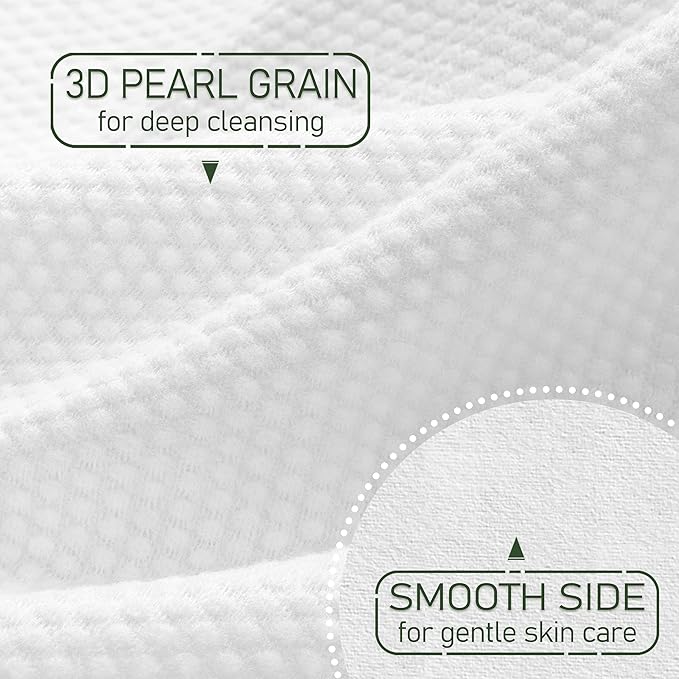 Christmas Style WOWOTEX Disposable Face Towels 120 Count Large Dry Wipes | 10"×12", Extra Thick Soft and Sensitive Skin friendly, Clean Facial Towels for Skincare, Makeup Removal and Facial Cleansing