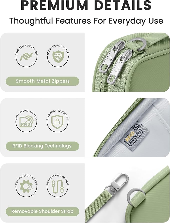 Travelkin Passport Holder For Travel Family, RFID Blocking Passport Wallet | 2-in-1 Travel Organizer, Women Men, Travel document holder, Credit Cards, Cash, Electronic Essentials, Shoulder carry