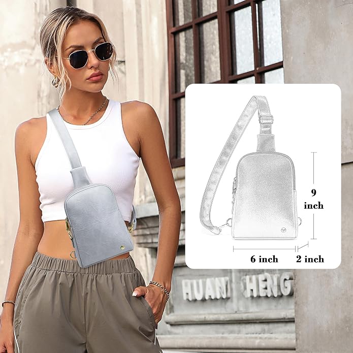 Lightweight Small Crossbody Sling Bag for Women | Mini Travel Purse,Multi-pocket with Card Slots,Durable Vegan Leather,Everyday Carry
