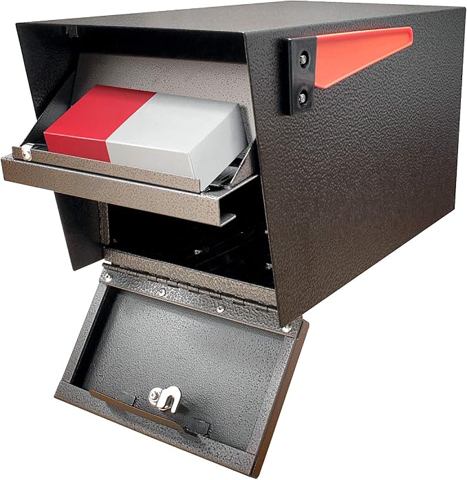 Mail Boss 7508 Curbside Mail Manager Security, Bronze Locking Mailbox