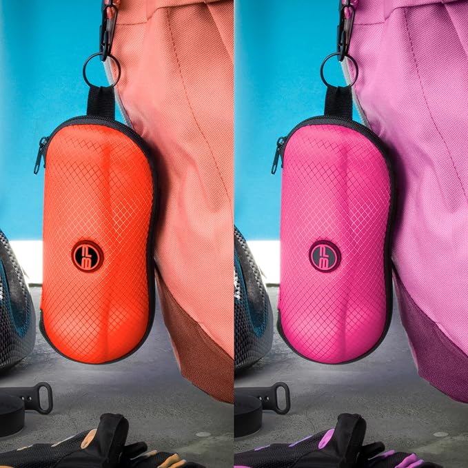 BLUPOND Sunglasses Case Semi Hard EVA Shell with Metal Hanging Hook Belt Clip Sun Glasses Storage