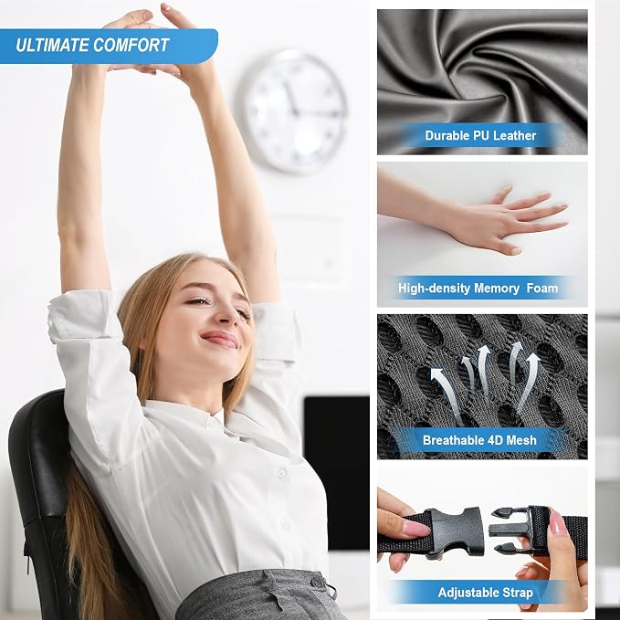 Lofty Aim Lumbar Support Pillow for Car | Car Seat Back Support, For Driving