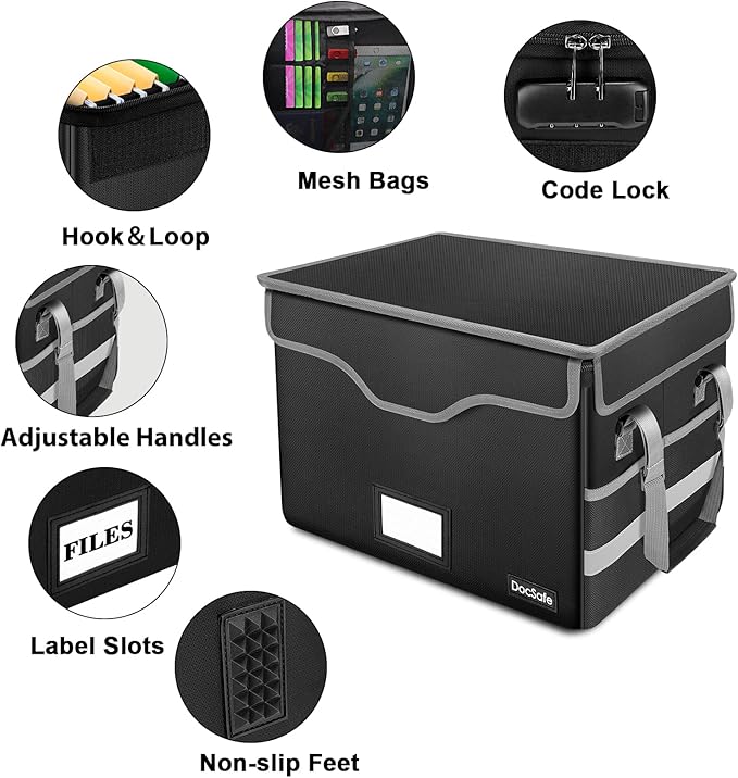DocSafe Hard Case Fireproof Document Box Set