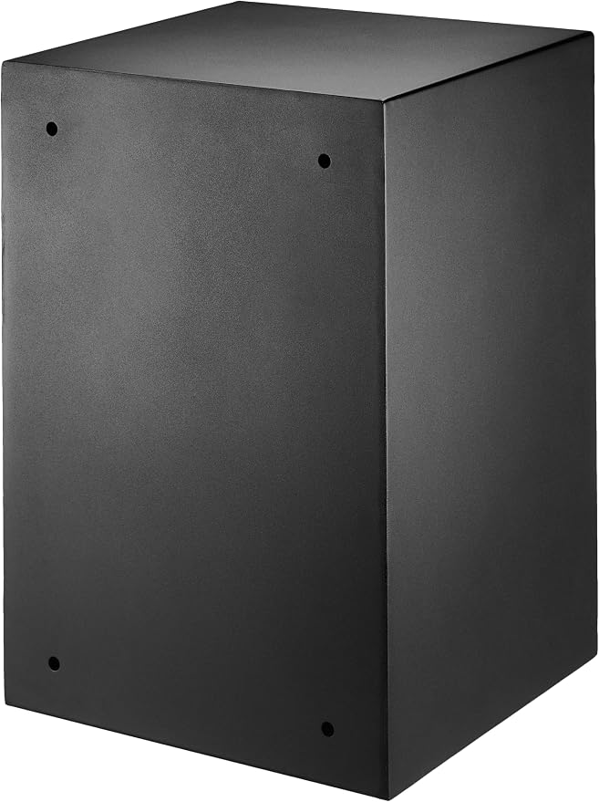 Amazon Basics Steel Home Security Safe Box with Electronic Keypad Lock for Documents, Jewelry, Valuables, 1.8 Cubic Feet, Black, 13.8"W x 13"D x 19.7"H