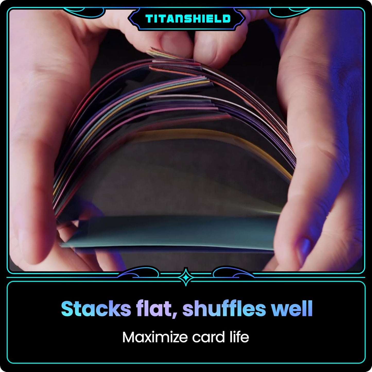 TitanShield TitanShield (150 Sleeves, White) Compatible with Standard Sized Board Games, MTG Magic The Gathering, Pokemon, Lorcana, and Trading Card Sleeves Deck Protector 2.5" x 3.5" 66x91mm