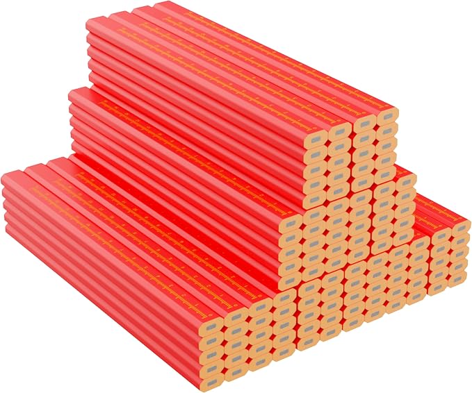 KR. LIF 110 PCS Construction Carpenter Pencils, Carpenter Marking Pencil for Woodworking Concrete Scriber Marking Tool pica pencils(110)