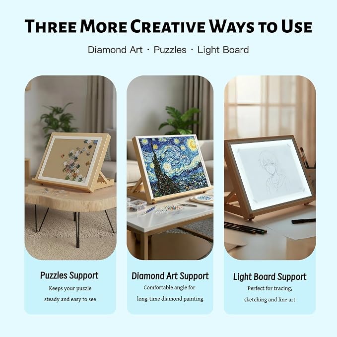 12.5"x16.5" Foldable Beechwood Tabletop Painting Easel | Portable Drafting Table & Art Stand, 5-Position Desk Easel With Smooth Art Board For Studio Sketching, Art Supplies